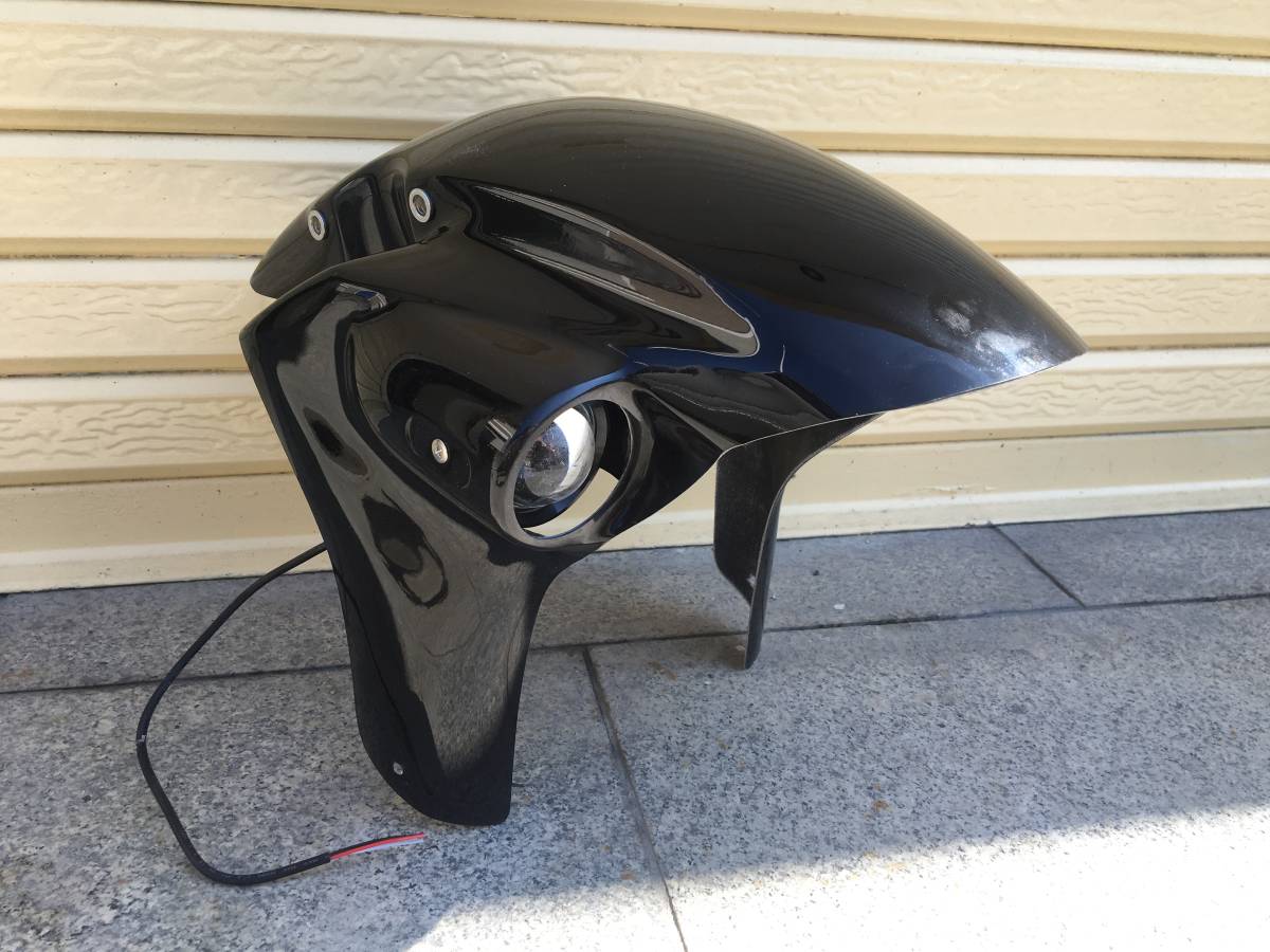 M-DESIGN CBR250RR(MC22)用 90～ 黒ゲル LEDフォグランプ付フロント 