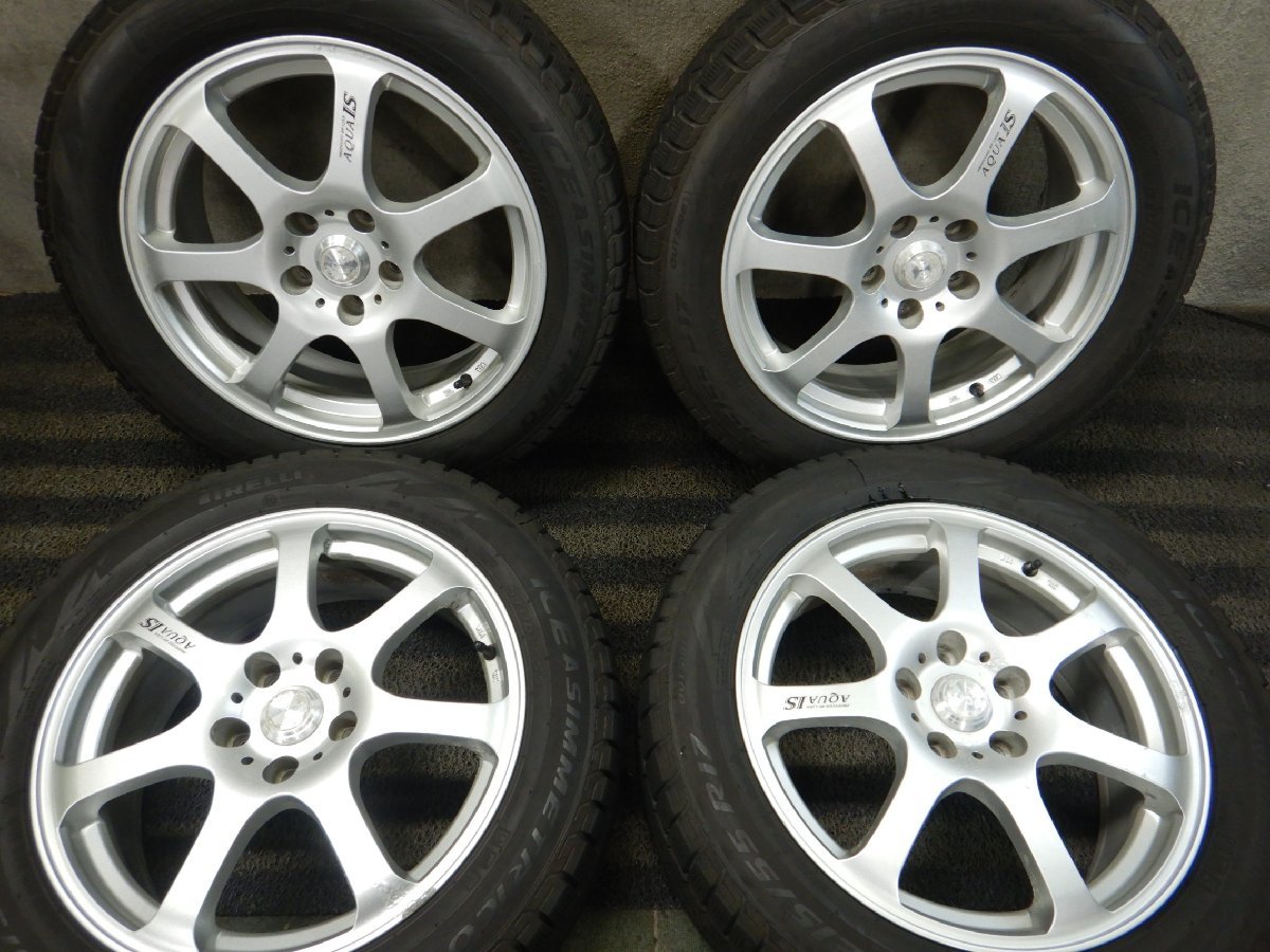 【最新作，人気】 パT6146 215/55R17 PIRELLI ICE ASIMMETRICO 7J 5H PCD114.3 18年 条件付 オデッセイ エスティマ ヴェゼル ジューク カムリ(スタッドレスタイヤ)｜売買されたオークション情報、yahooの商品情報をアーカイブ公 5穴