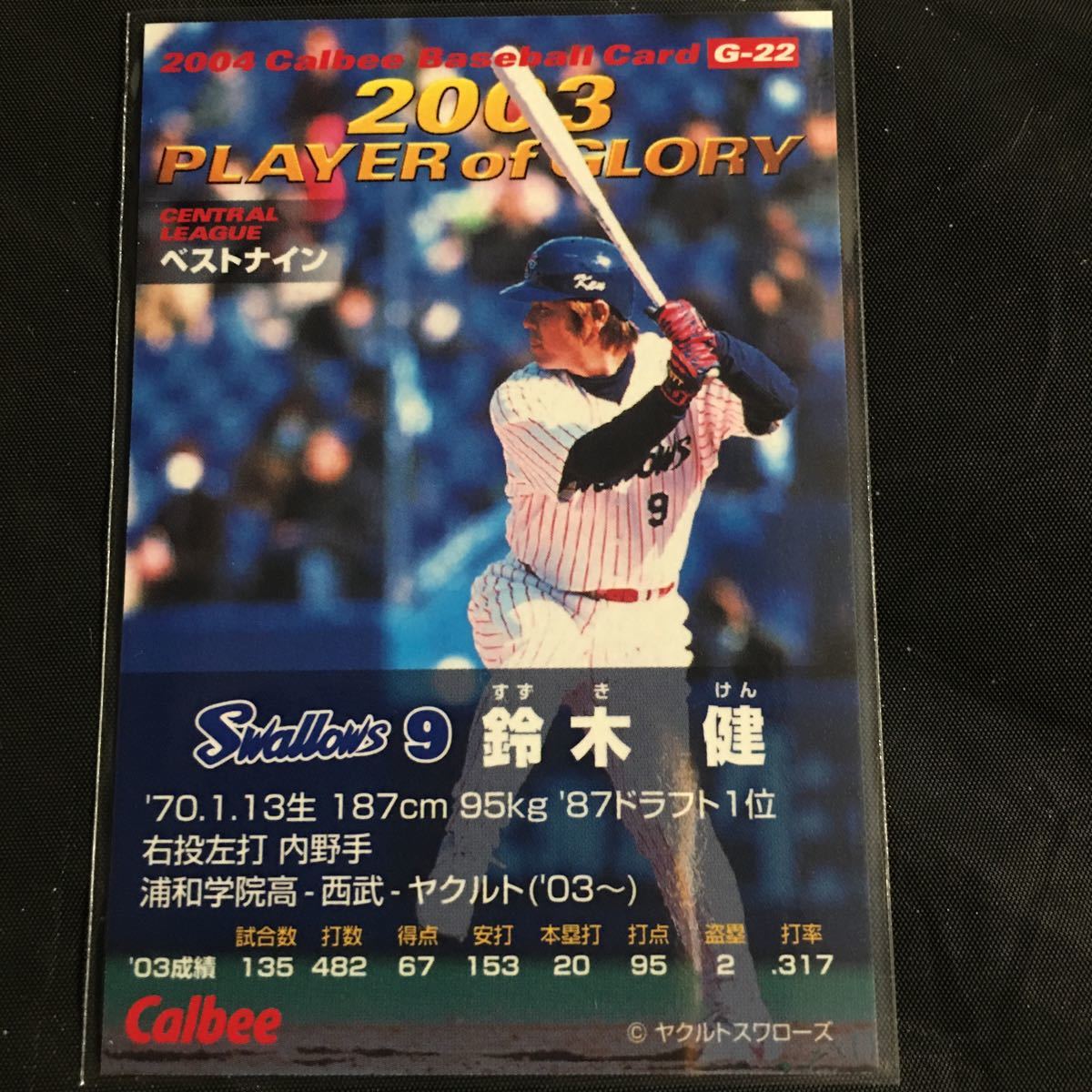 カルビー ☆プロ野球チップス ☆2003年☆プレーヤ−・オブ・グローリー 
