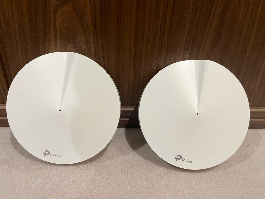 TP-Link Deco M9 Plus Wi-Fiルーター メッシュDeco M9 Plus (2台パック) ホワイト無線LANルーター DECOM9PLUS2P_2
