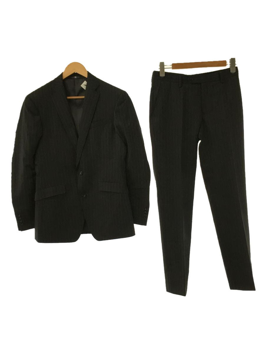 未使用SUIT SELECT スーツセレクト【紳士の佇まい】BB6 Lサイズ相当 スーツセットアップ グレー ストライプ 総裏 3B 段返り ウール SELECT SUIT スーツセレクト SELECTION｜6WAYスーツ｜スーツセレクト｜ショップ SELECT◇スーツ&frasl;Y6&frasl;ウール&frasl;GRY&frasl;ストライプ&frasl;BLK1707 WEB限定&frasl;OUTLET発送在庫ありRBC年間ノーカラー1釦