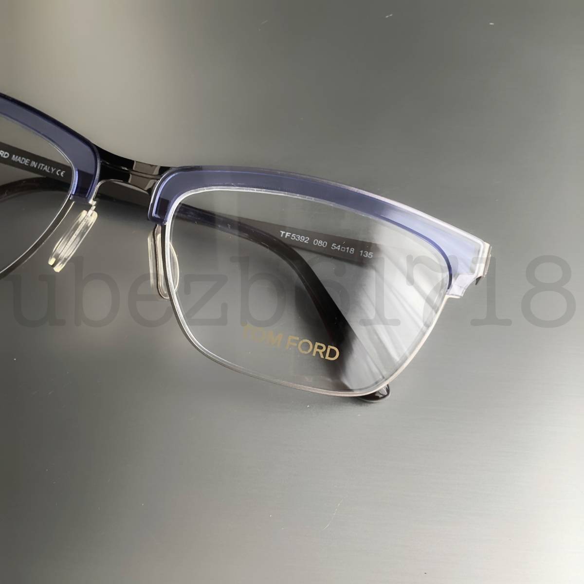 新品 TOM FORD トムフォード ブルー/シルバーメタル サーモント 眼鏡