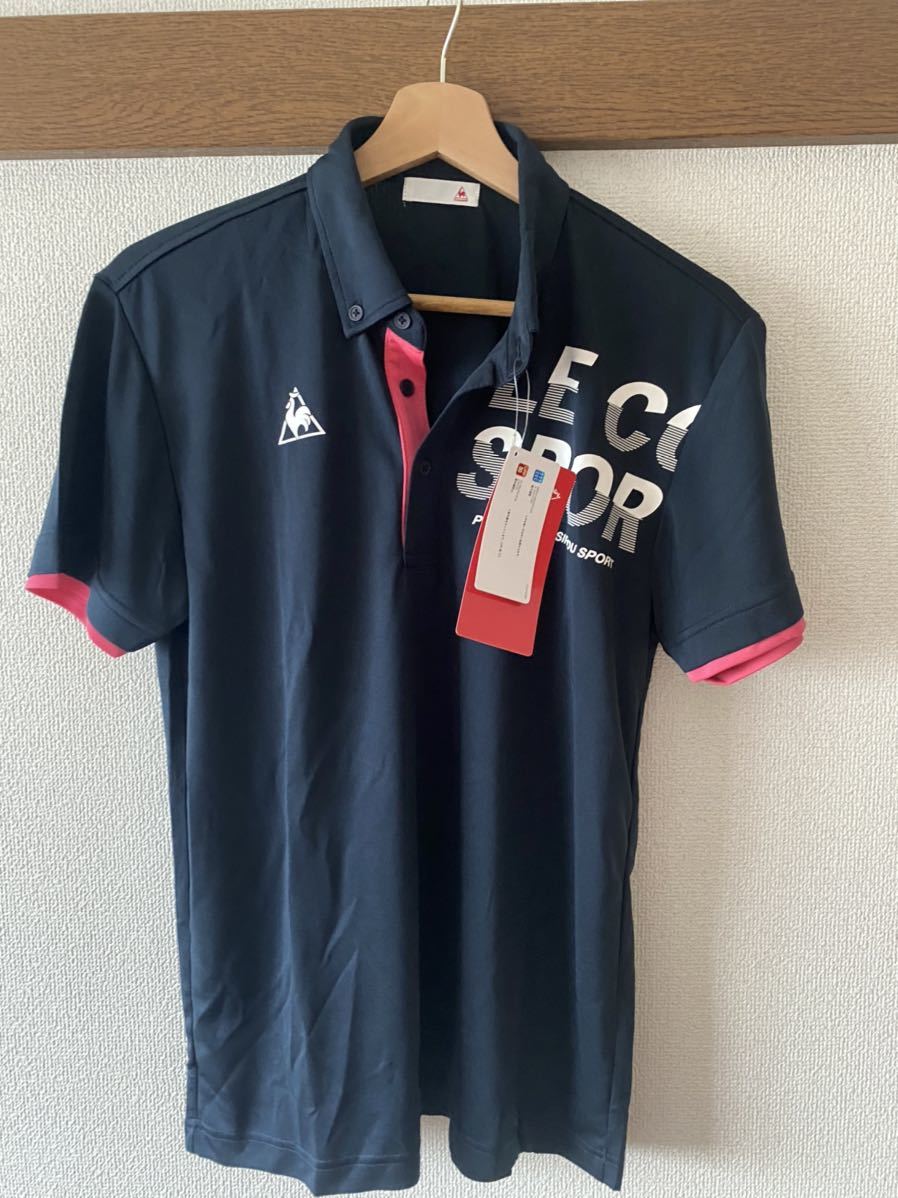 【新品未使用】ルコックゴルフ　ポロシャツ　ネイビー　Mサイズ_1