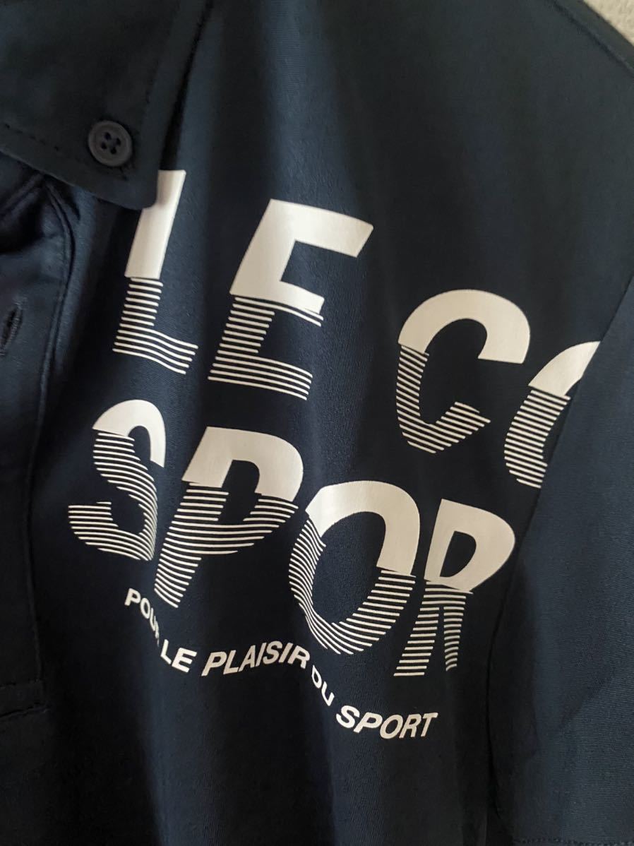 【新品未使用】ルコックゴルフ　ポロシャツ　ネイビー　Mサイズ_3