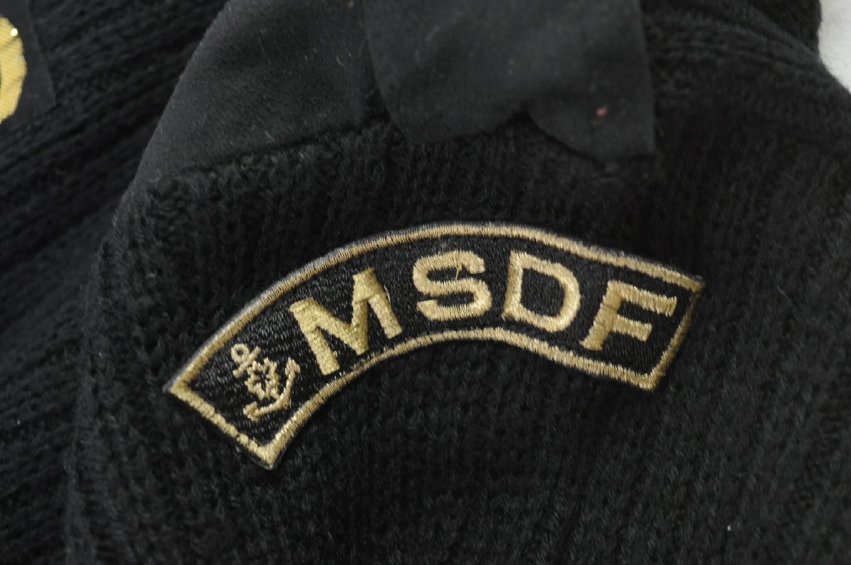 Mサイズ MSDF 海上自衛隊 コマンドセーター 黒 Vネック Miyaji/宮地 