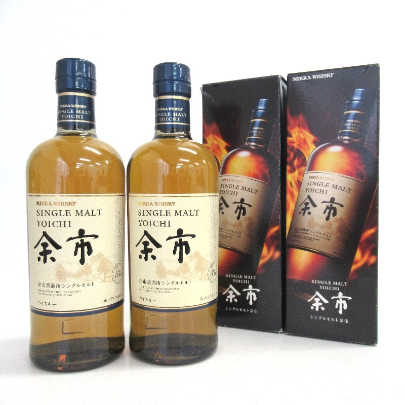 人気定番，新作登場 大阪府配送限定 ニッカ 余市 シングルモルト 2本セット 700ml 箱付(日本)｜売買されたオークション情報、yahooの商品情報をアーカイブ公開 - オークファン 日本