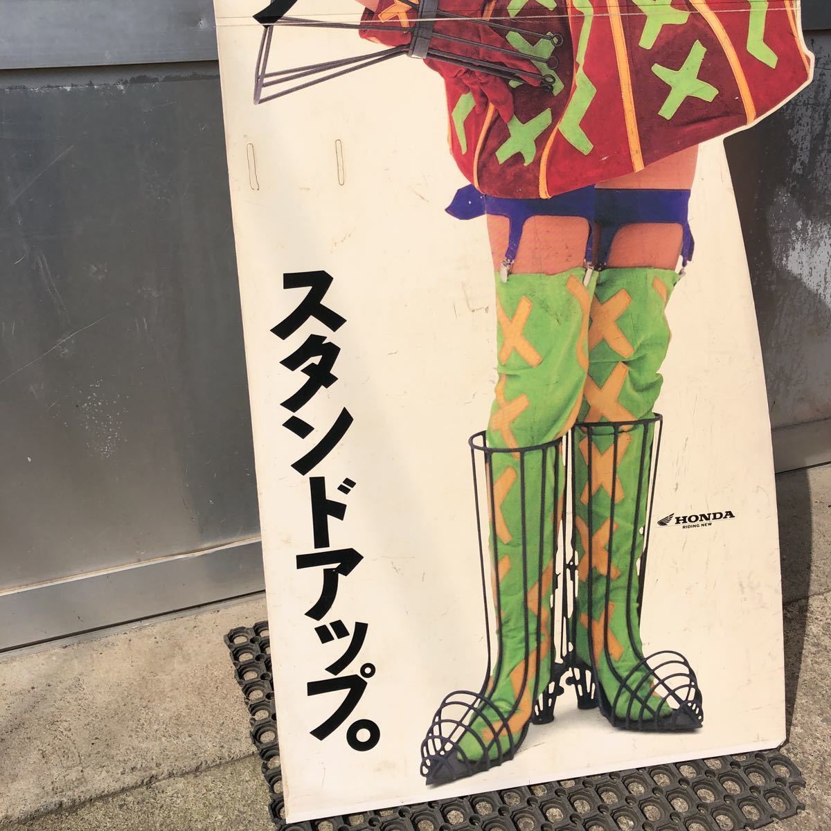 ホンダ レトロ店舗看板 スタンドアップ タクト 小泉今日子 等身大