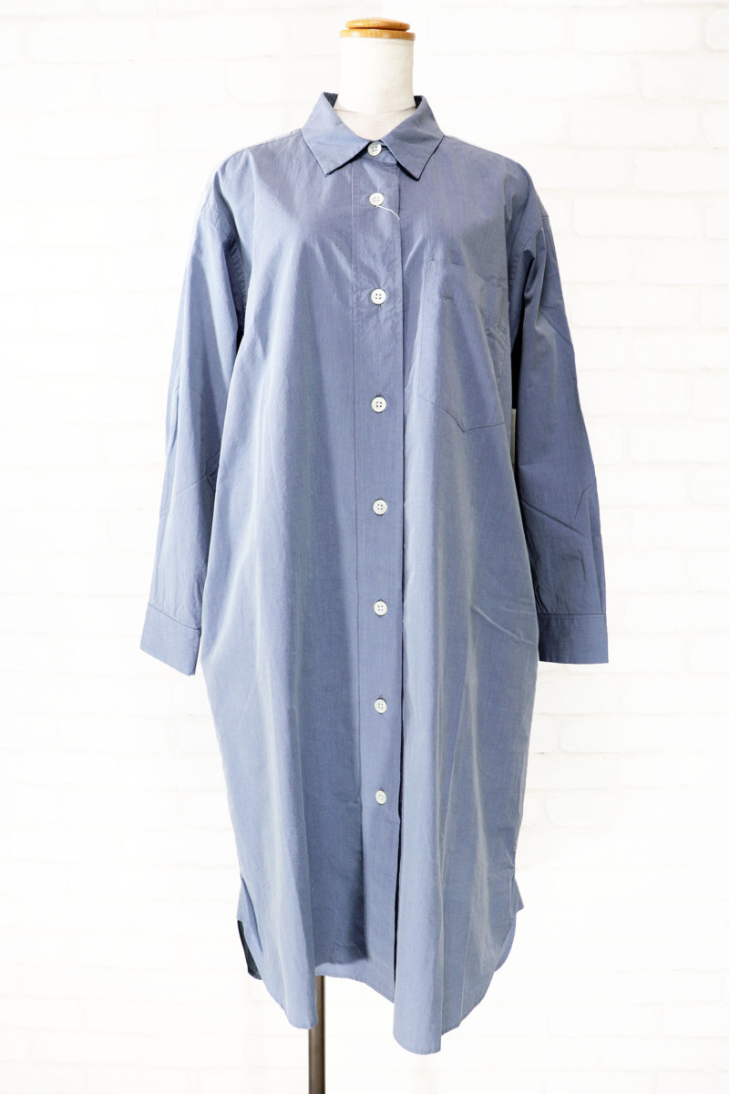 ★人気完売!未使用2020★マーガレットハウエル/ワンピース定価5.7万：ブルーxr857