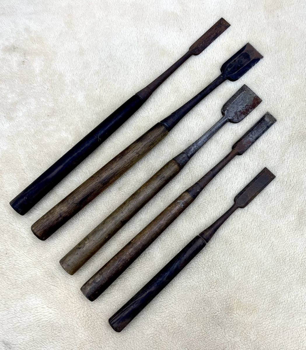 新作入荷，定番 突き鑿 のみ 鑿 ノミ 突きのみ 在銘あり 5本 まとめ 大工道具 工具 古道具 鍛冶屋 DIY 手道具 兵庫県姫路市から 976(のみ)｜売買されたオークション情報、yahooの商品情報をアーカイブ公開 - オ のみ