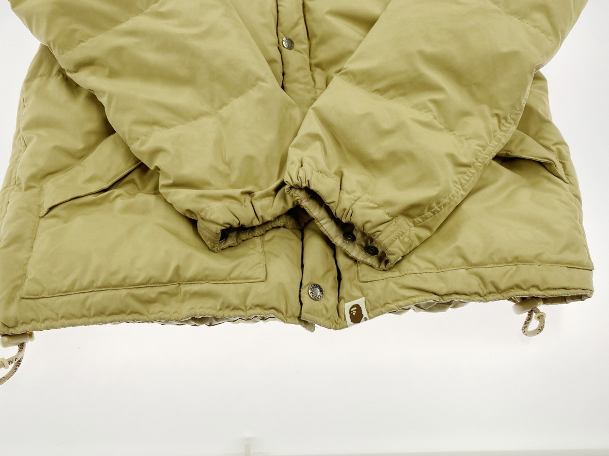 A BATHING APE ベイシング APE(アベイシングエイプ) ダウンジャケット DOWN (ア BAPE エイプ) M LEATHER ダウン JACKET アベイシングエイプ ダウンジャケット(メンズ