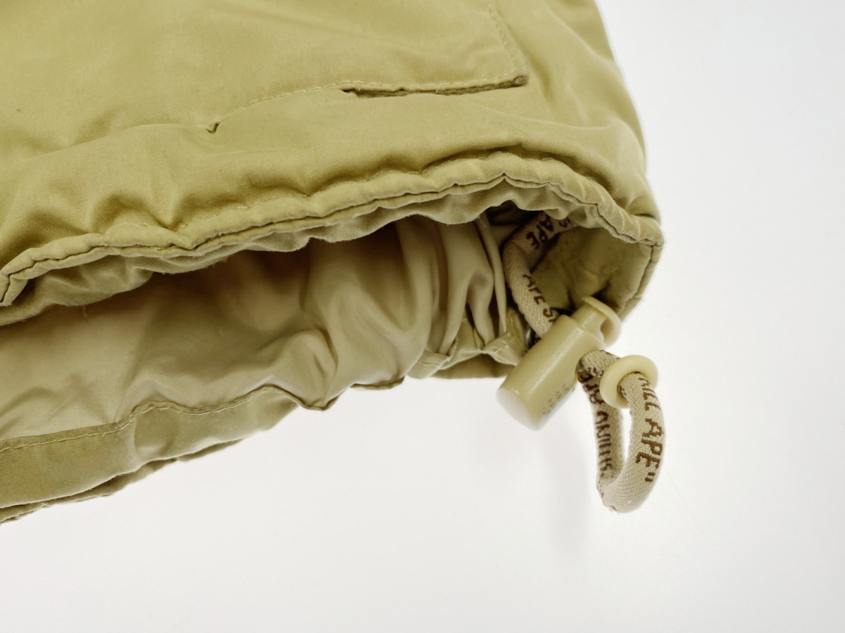 A BATHING APE ベイシング APE(アベイシングエイプ) ダウンジャケット DOWN (ア BAPE エイプ) M LEATHER ダウン JACKET アベイシングエイプ ダウンジャケット(メンズ