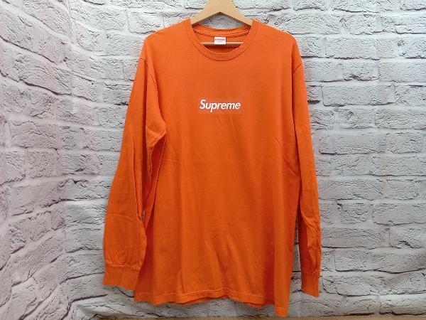 Supreme Box Logo L/S Tee ORANGE シュプリーム ボックスロゴ プリント