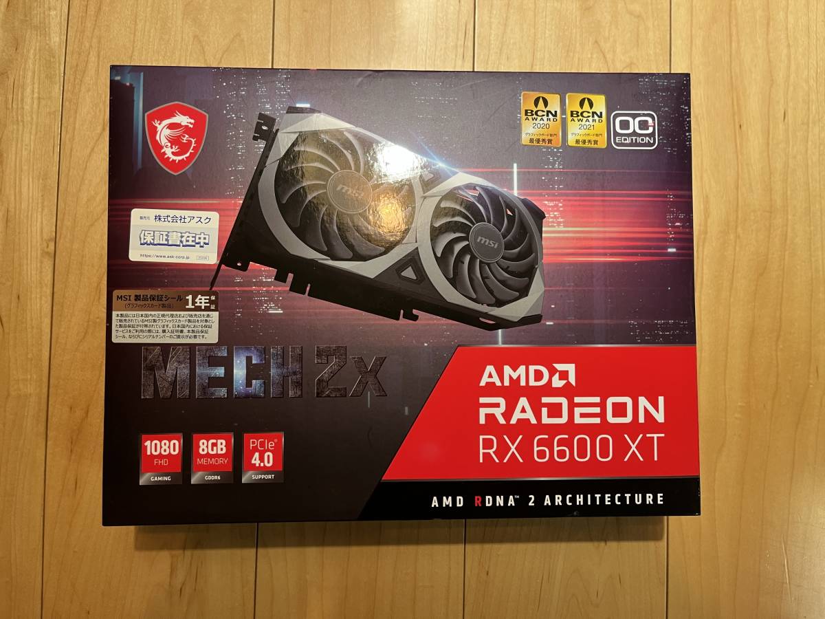 MSI Radeon RX 6600XT MECH 2X 8G OC グラフィックボード グラボ 