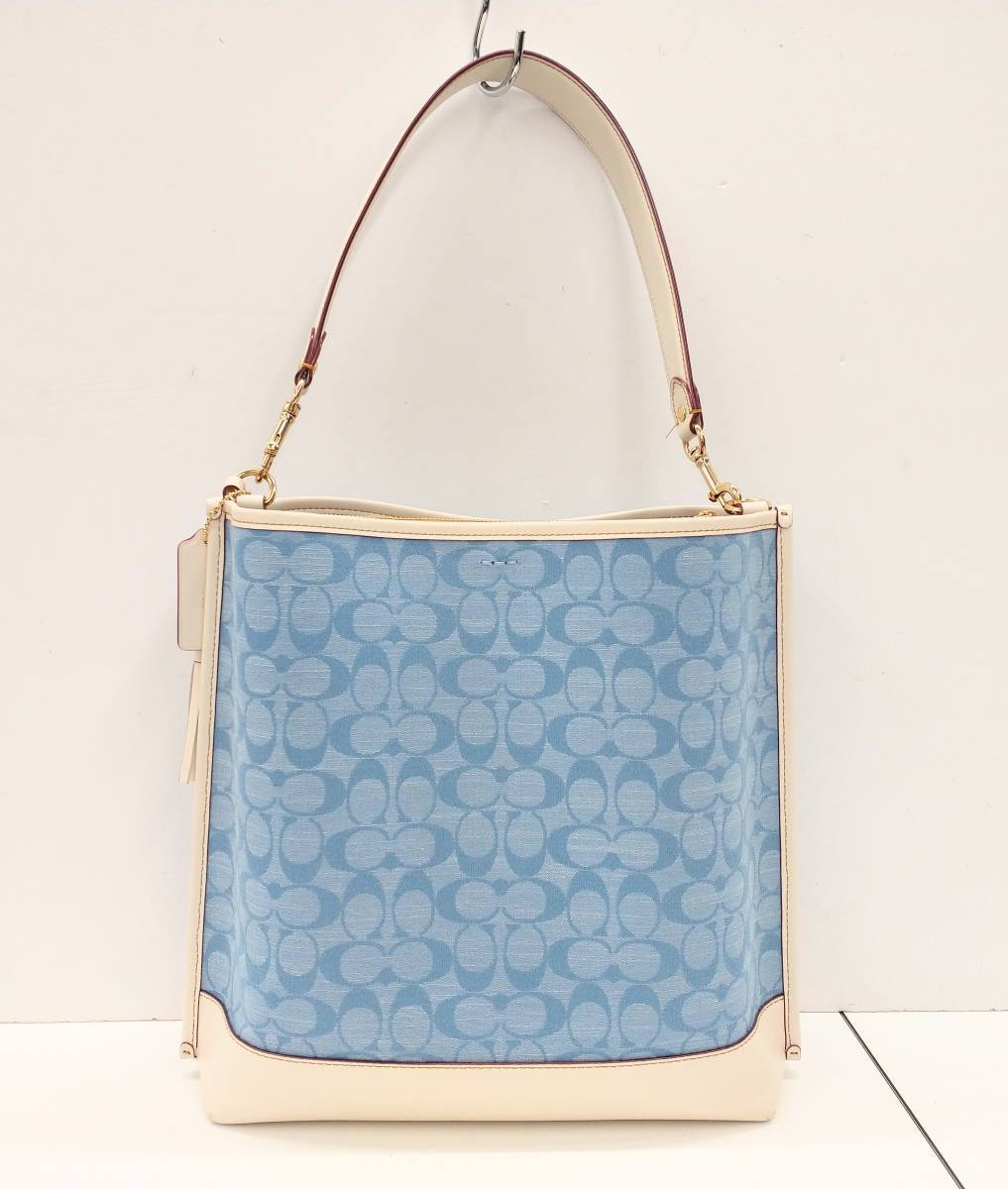 COACH シグネチャー 2way モリーバケット ショルダーバック 