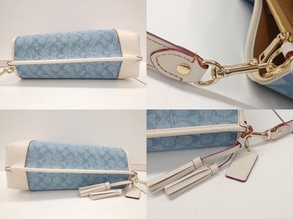 COACH シグネチャー 2way モリーバケット ショルダーバック 