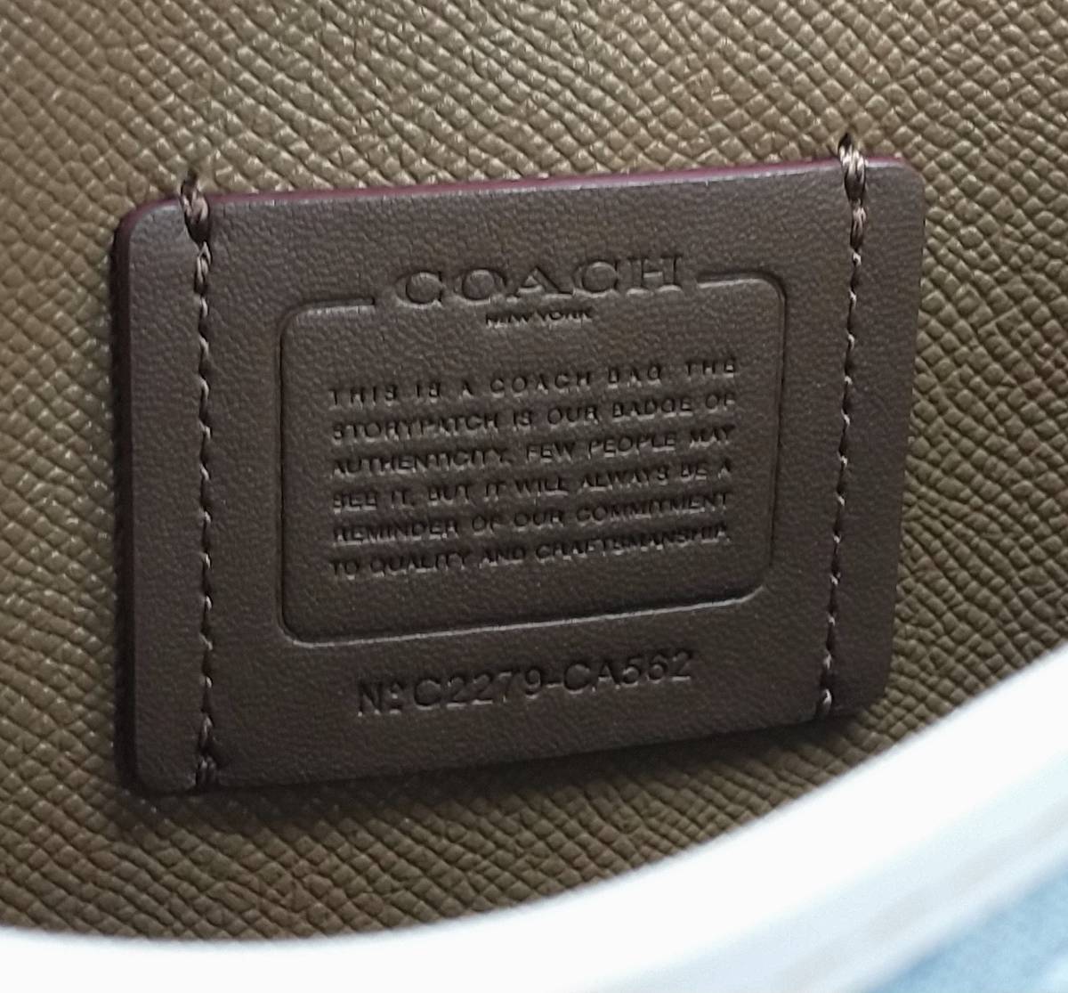 COACH シグネチャー 2way モリーバケット ショルダーバック 