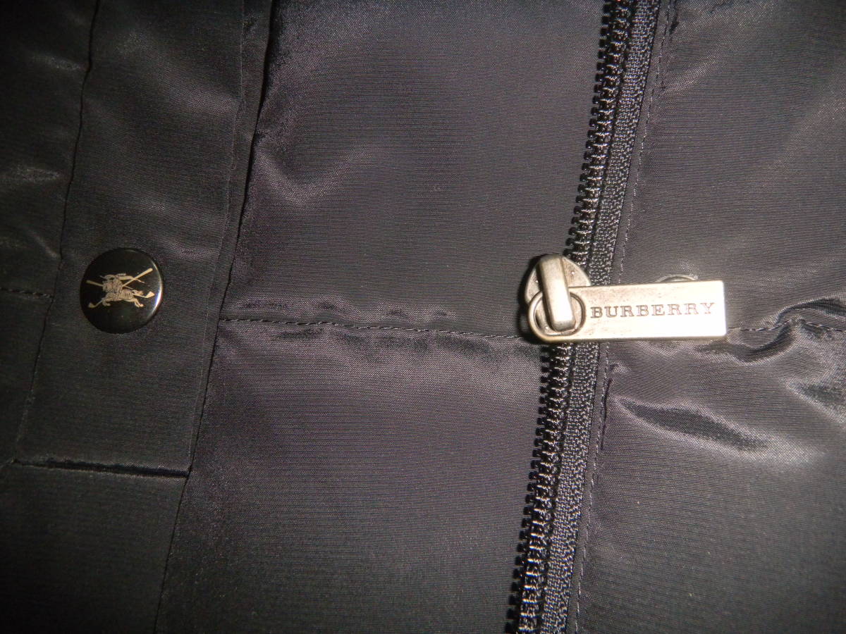 未使用☆L【バーバリーゴルフ】☆ダウンジャケット☆ホース刺繍☆左腕