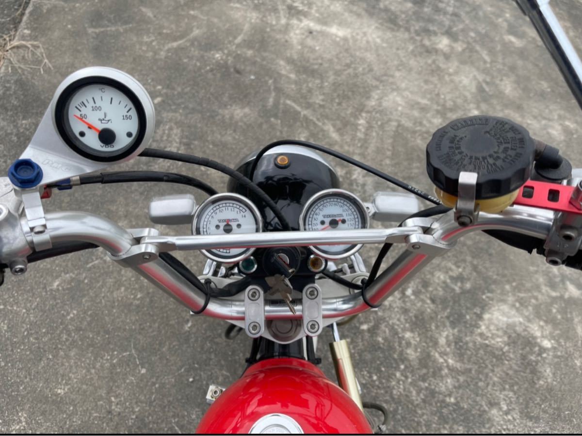ホンダ モンキーで使用 油温計 アルミケース入り ゴリラ ダックス 