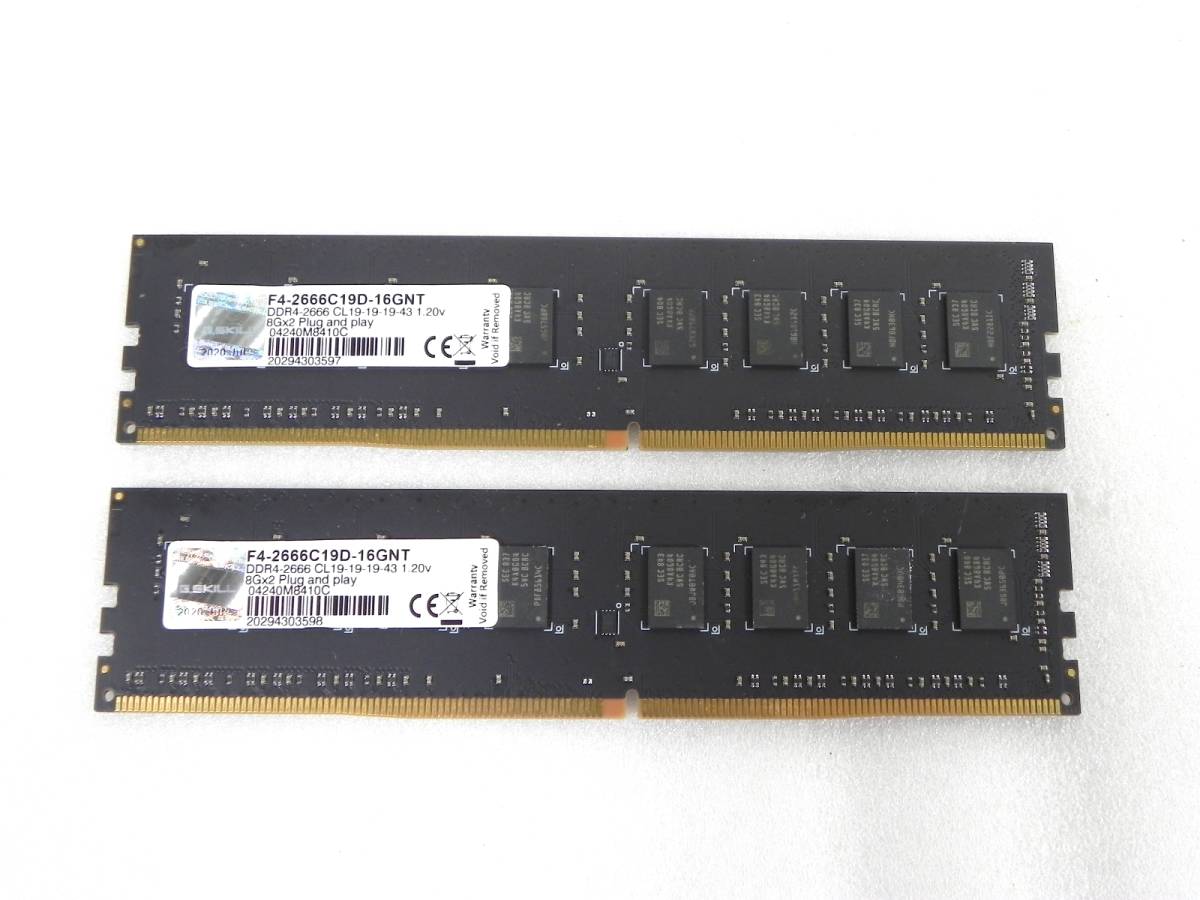 G.SKILL DDR4-3200 8GB x 4枚 計32GB Trident Z RGB CL16 PC4-25600 F4