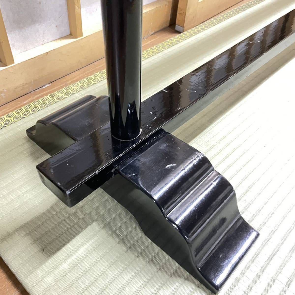 【衣桁】黒の木製 二段衣桁 ブラック｜和装関連 レンタルならアディスミューズ