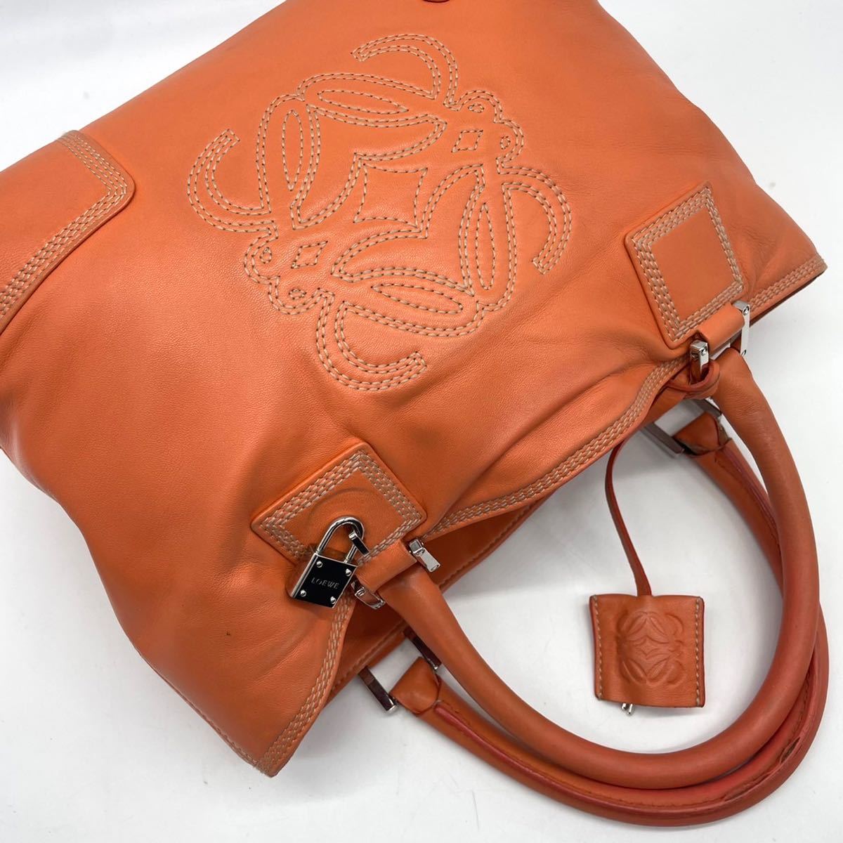 1円《極上品》LOEWE ロエベ アマソナ トートバッグ ハンドバッグ 