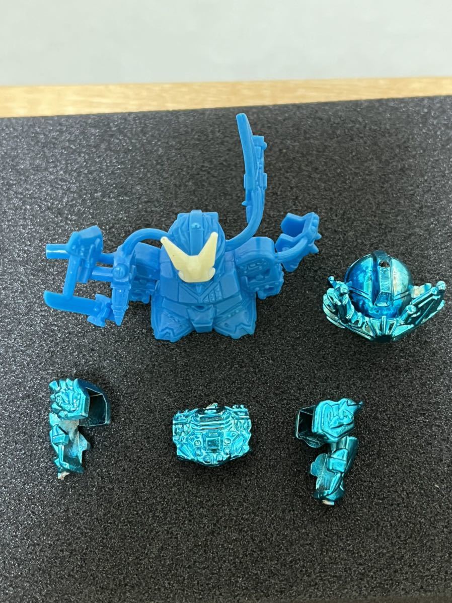 烈光頑駄無 烈光の鎧 ガン消し SDガンダム 青メッキ 当時物 ライナー未