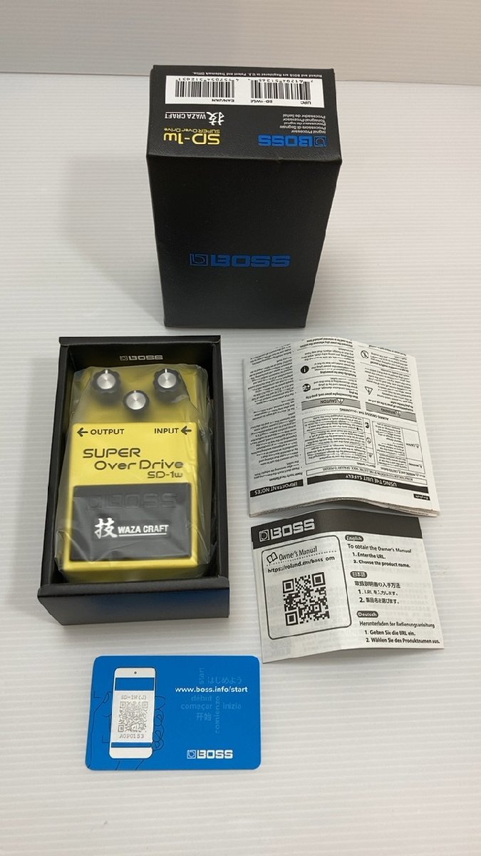 ☆未使用品！☆ BOSS SUPER OverDrive 技 WAZA CRAFT エフェクター