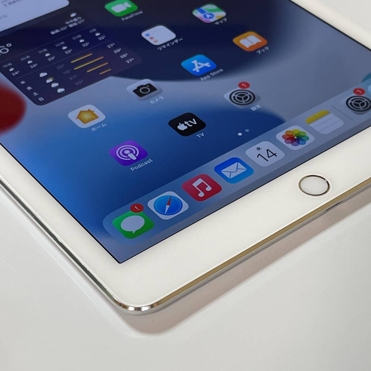 Apple iPad Air 2 シルバー 16GB MGH72J/A Wi-Fi+Cellular A1567 iOS15