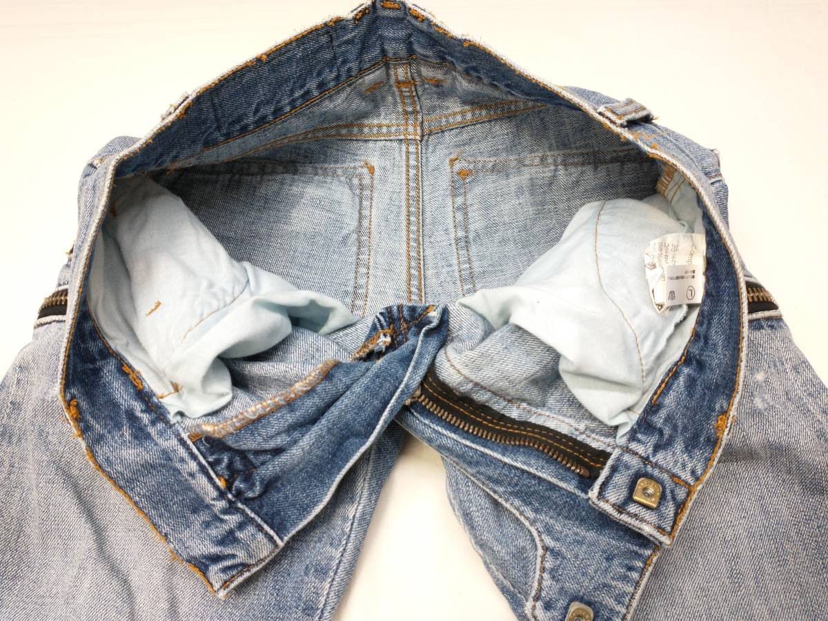 BALMAIN T529 B562 バルマン バイカークラッシュ加工 ジーンズ デニム 