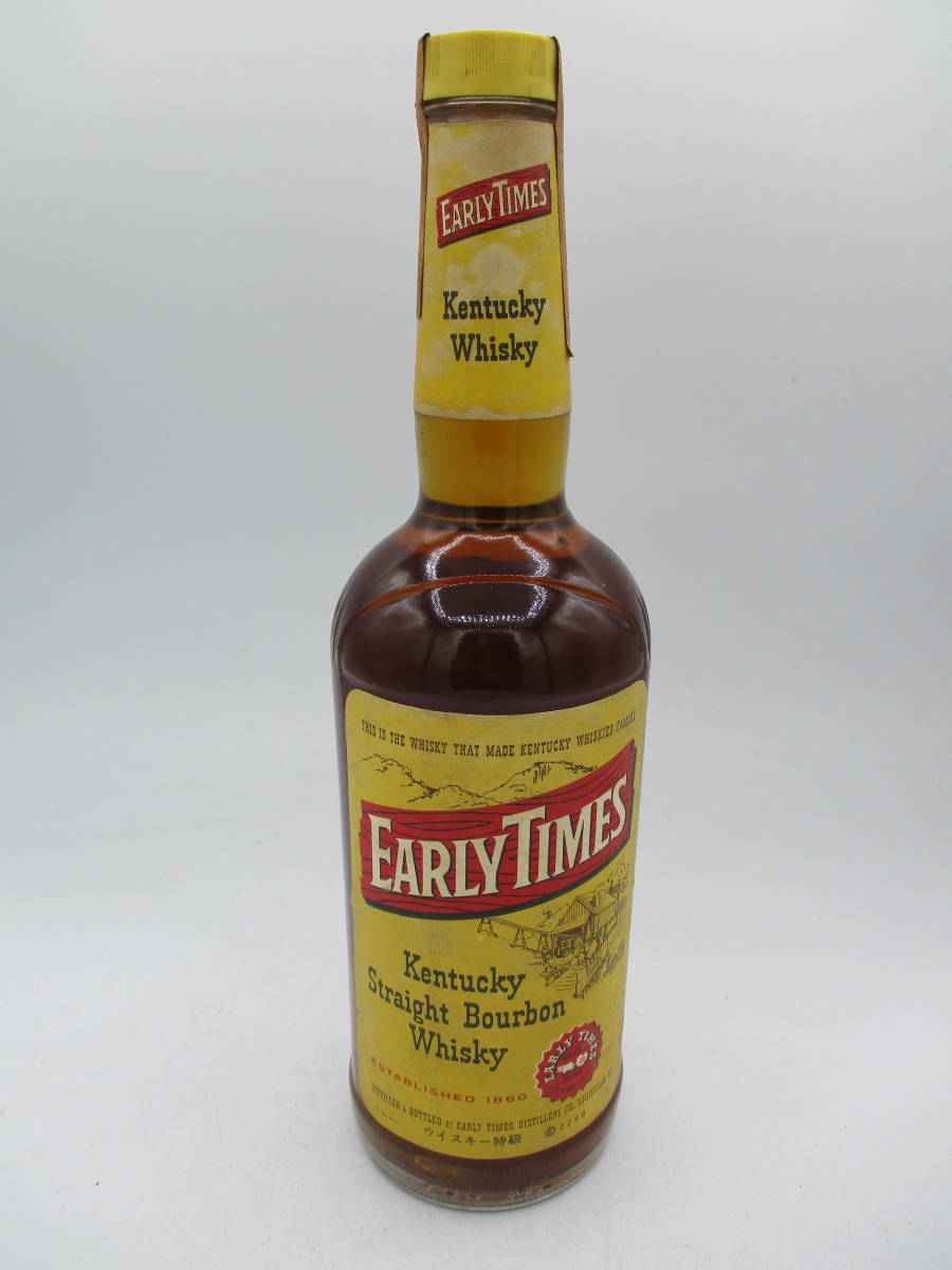 EARLY TIMES アーリータイムズ　古酒　旧ラベル アーリータイムズ EARLY TIMES 古酒 未開栓 1円～ 旧ボトル イエロー