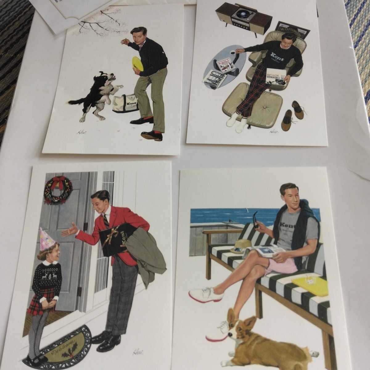 Kent in tradition 綿谷寛　書き下ろしポストカード4枚コンプリート　非売品　van jac　ブランド