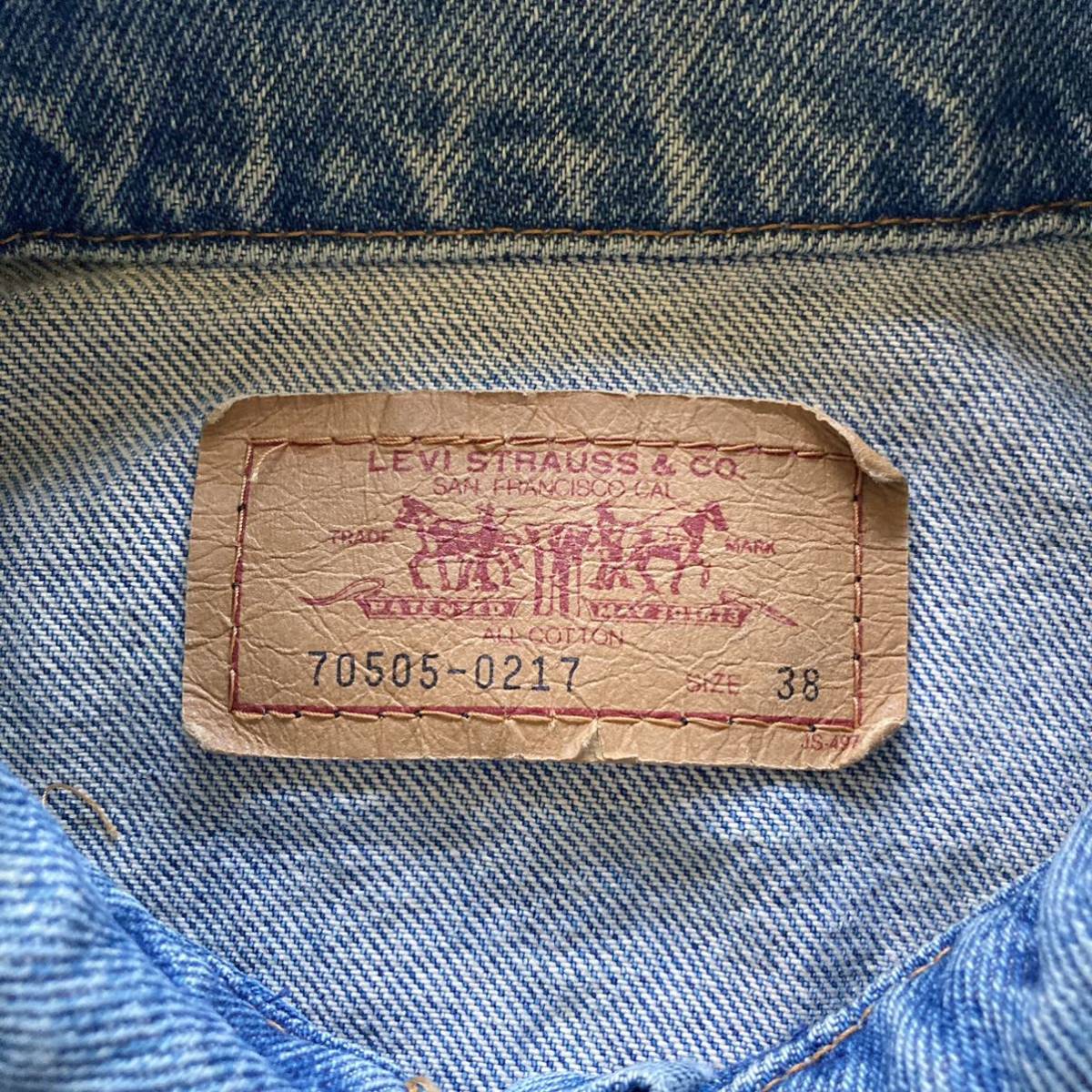 90's Levi's 70505-0217 リーバイス 93年製 日本製 デニムジャケット