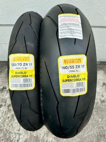 新品 2021年製 ピレリ ディアブロ スーパーコルサ V3 SP 120/70ZR17