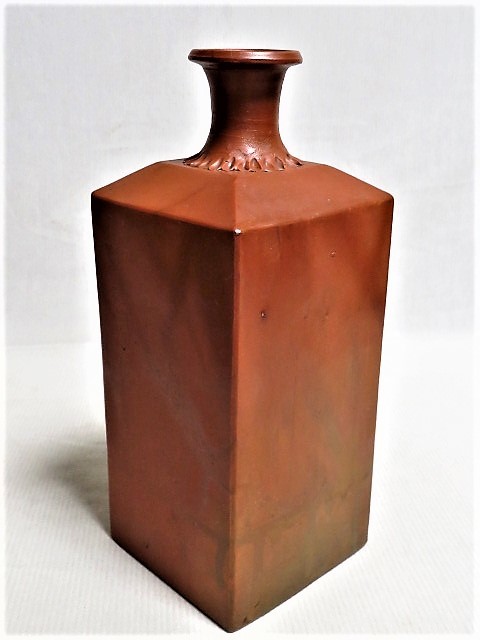 備前 ◇古い備前角徳利◇酒器◇アンティーク 撫四方形 徳利 古