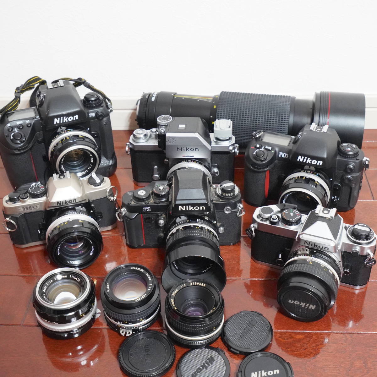 ニコン Nikon F5, F3 HP, F100, FM10, FフォトミックFTN, FE, Tokina SD AT-X 150-500mm F5.6, Ai nikkor 50mm F1.5 H 24mm F2.8 ジャンク Nikon F100 ボディ 0 F ○