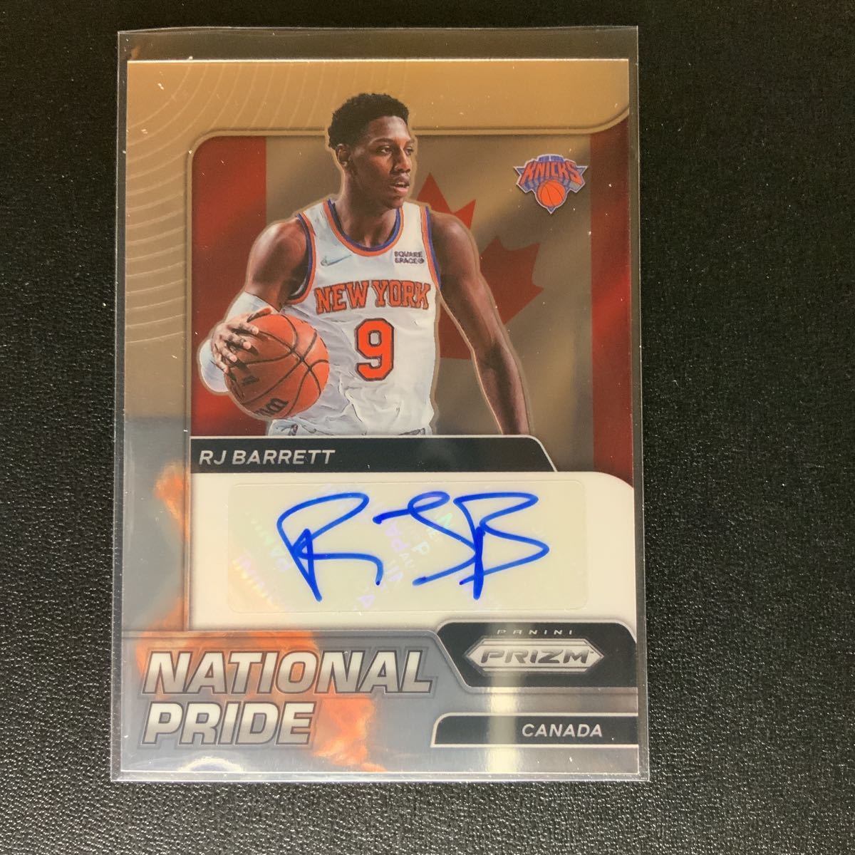 PANINI 21/22 RJ BARRETT PRIZM NATIONAL PRIDE /99 CANADA NYC KNICKS 