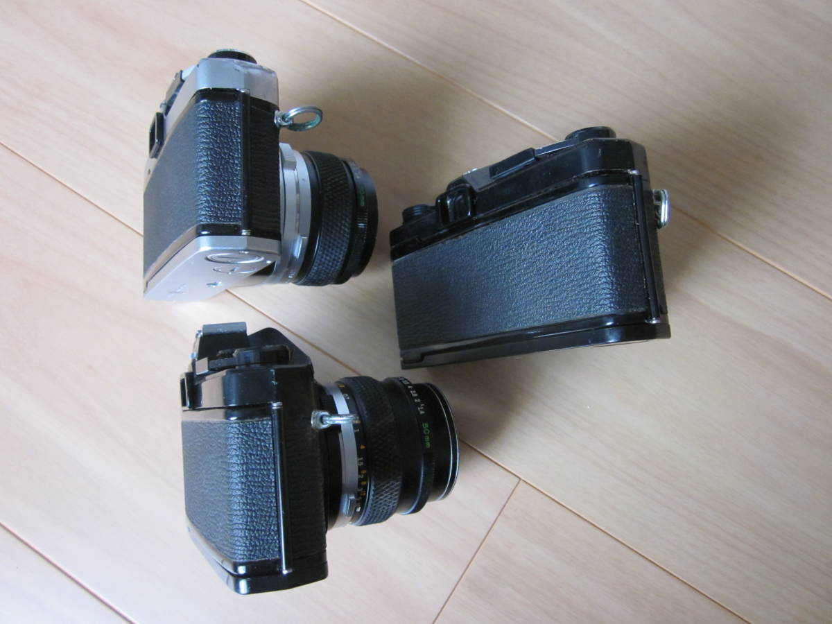 ジャンク品、オリンパス OLYMPUS OM-1 ブラック、シルバー合計3台、レンズ付き OM-1 OLYMPUS オリンパス ボディのみ 一眼レフフィルムカメラ by