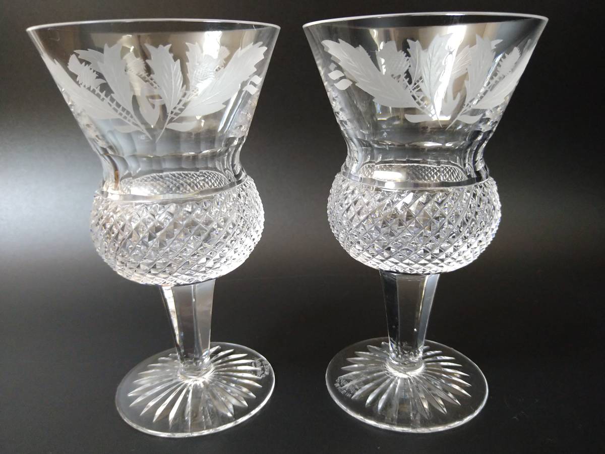 Edinburgh - 日本 Etsy crystal Crystal ◇Edinburgh glass 4脚 ワイン 