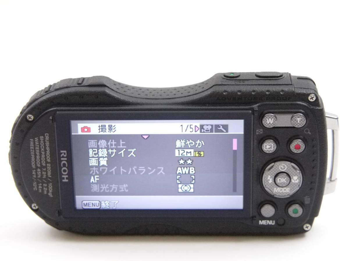 外観美品】◎RICOH リコー WG-5 GPS 防水 防塵 耐衝撃 RICOH WG-5