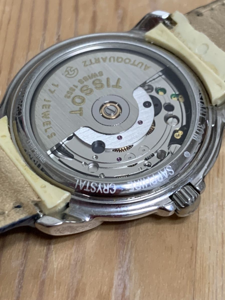 稼動品　TISSOT ティソ　バラード　オートクォーツ　裏スケ　メンズ　腕時計 TISSOT ティソ 腕時計 メンズ BALLADE バラード シルバー文字盤 デイト