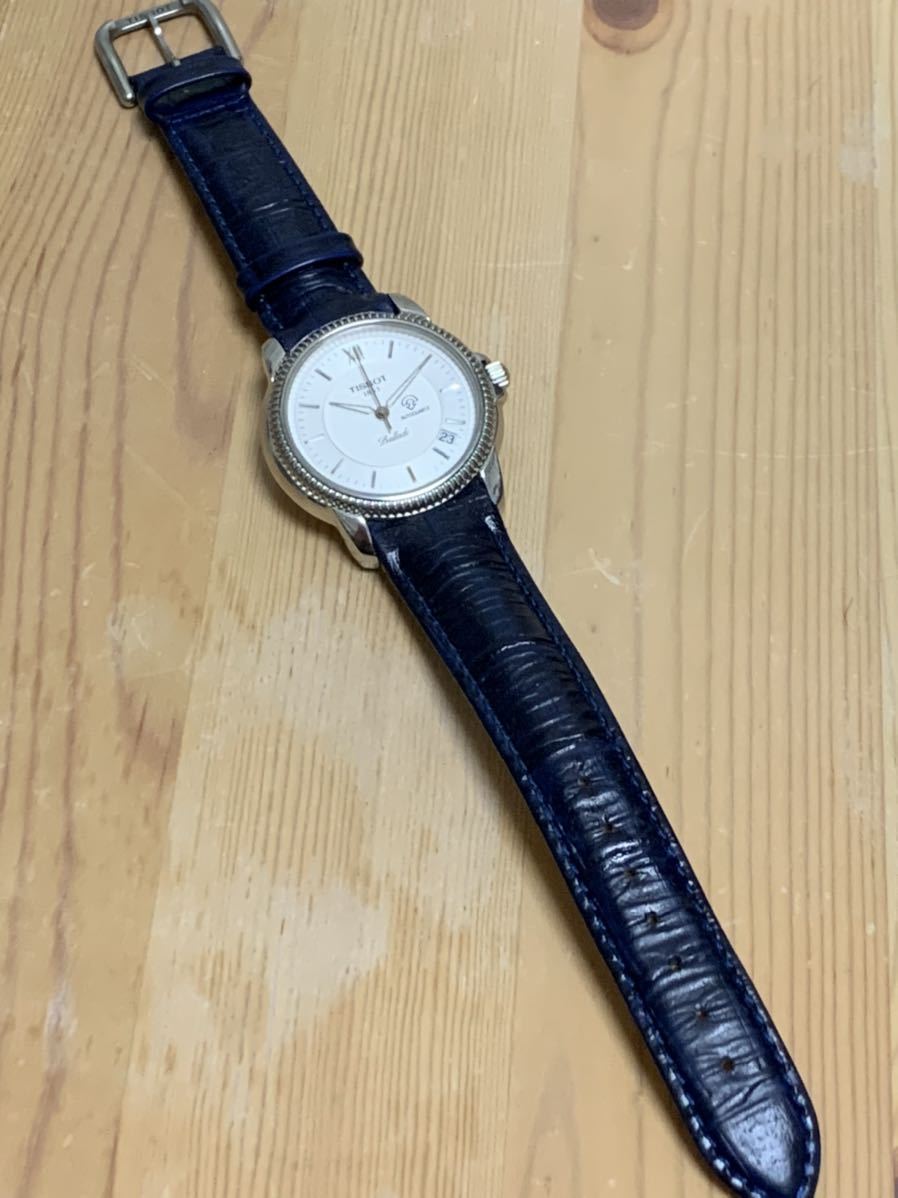 稼動品　TISSOT ティソ　バラード　オートクォーツ　裏スケ　メンズ　腕時計 TISSOT ティソ 腕時計 メンズ BALLADE バラード シルバー文字盤 デイト