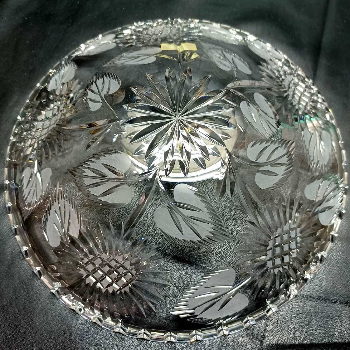 LAUSITZER GLASラウジッツァー 切子鉢 ボウル ハンドカット