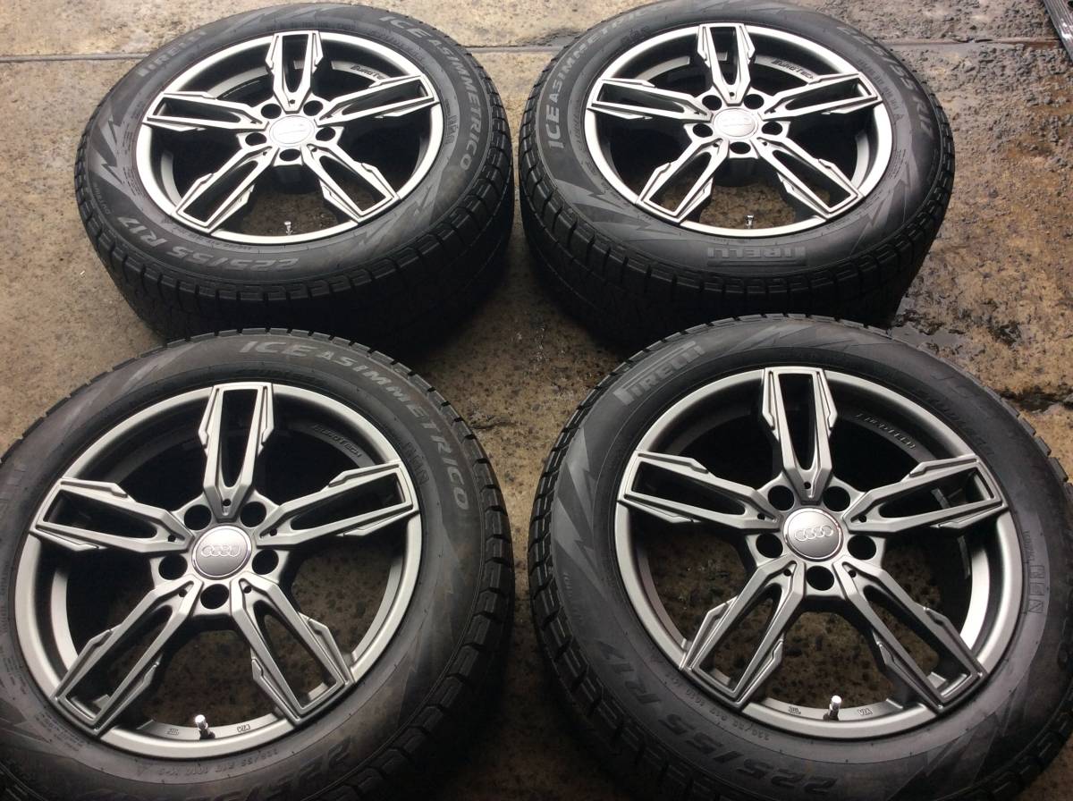 M5586 アウディ A6 4G 系に！17インチアルミ＆225/55R17 スタッドレス 