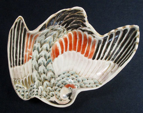江戸期 古伊万里 元禄 色絵 鶴文 姫皿 検 酒器初期伊万里古九谷鍋島柿