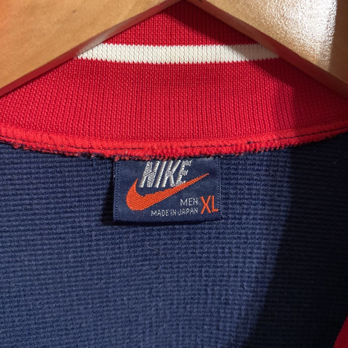 NIKE 80's 紺タグ ライン トラックジャケット ジャージ ネイビー