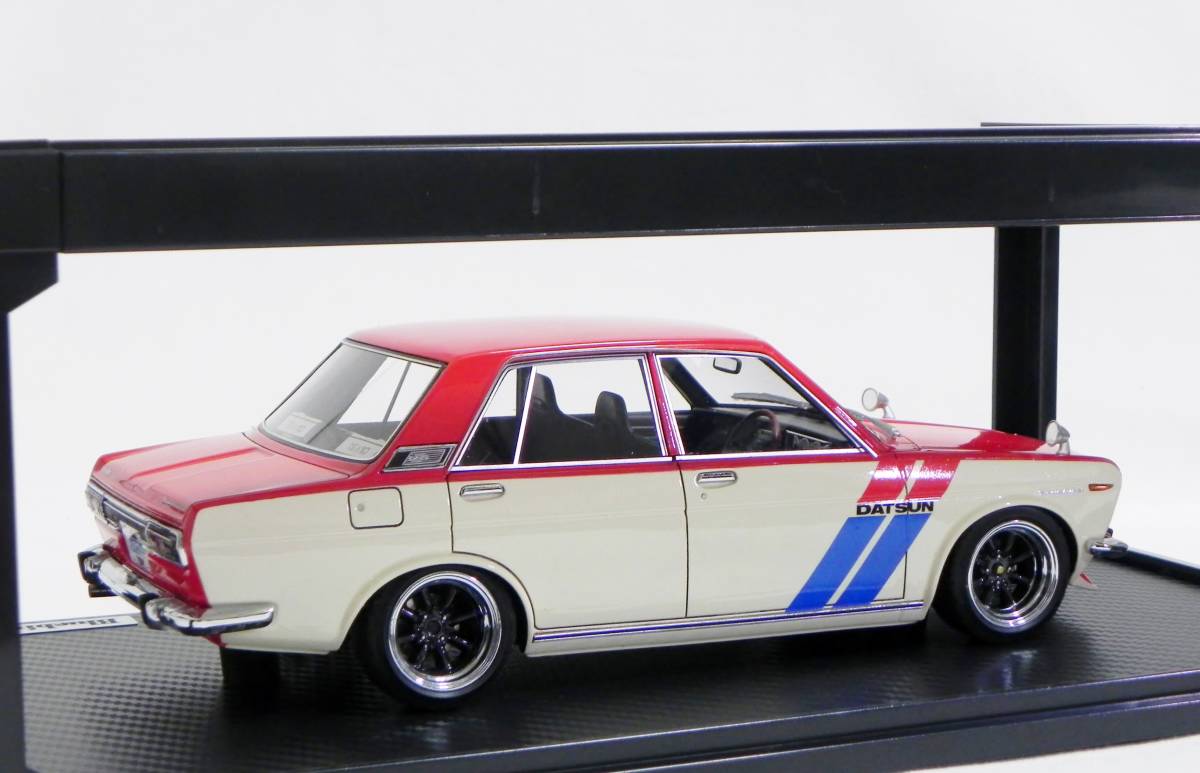 IG 0617 1/18 Datsun Bluebird SSS (510) Red/White イグニッション 