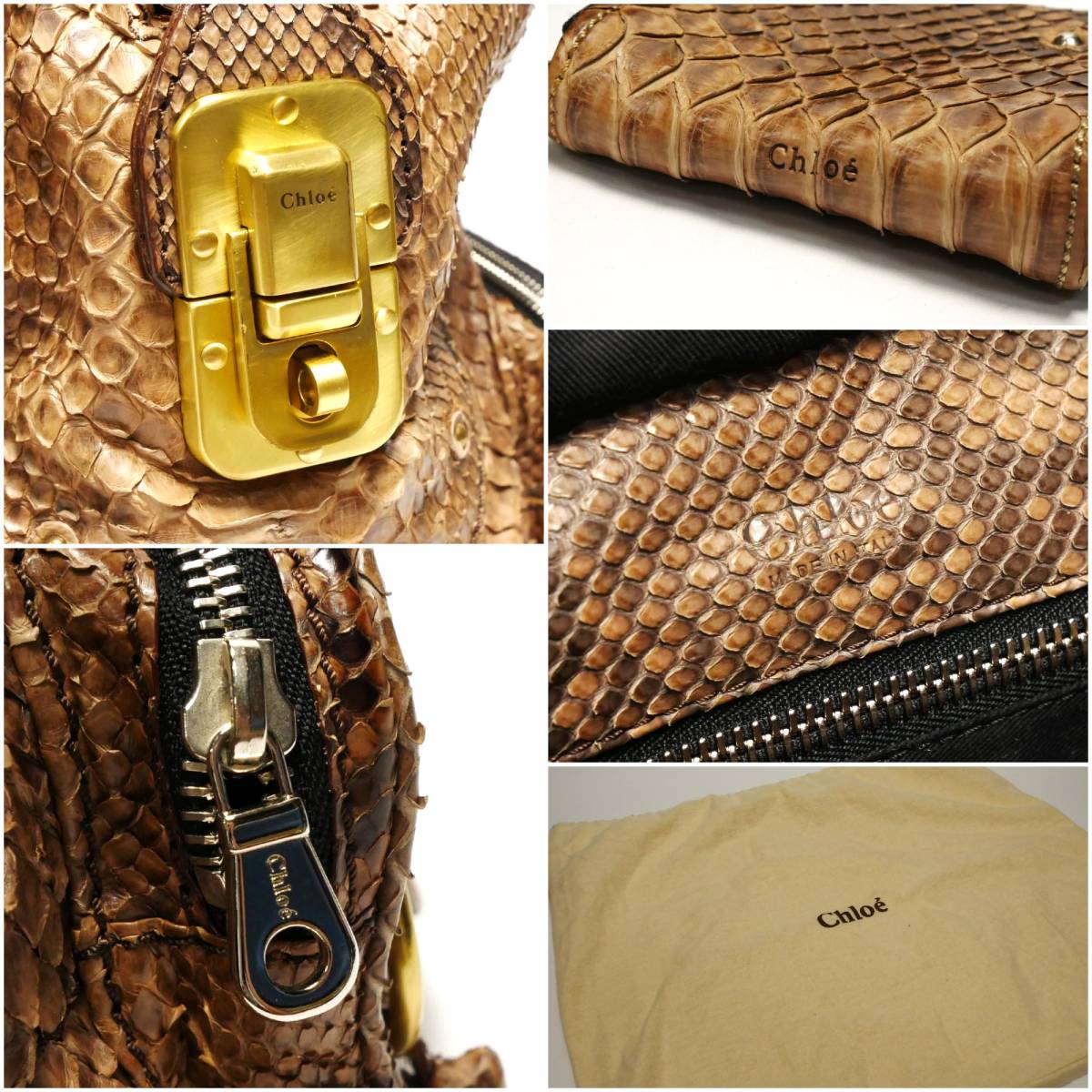 美品 Chloe クロエ ハンドバッグ ボストンバッグ 鞄 レディース コイン 