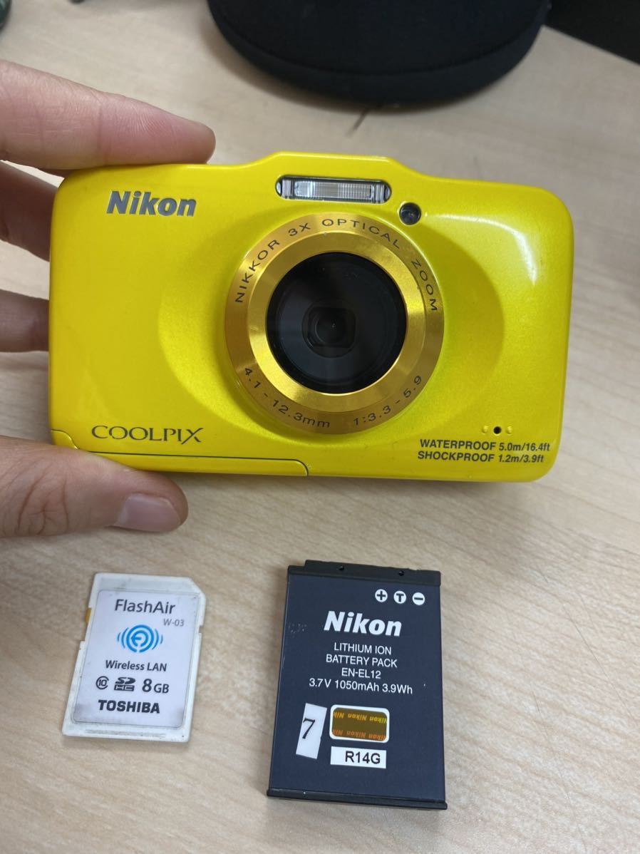 【HOT，限定セール】 A867 Nikon ニコン デジタルカメラ COOLPIX s31 バッテリー/FlashAir 無線LAN 8GBワイヤーレス データ移行メモリカード付き(ニコン)｜売買されたオークション情報、yahooの商品情報をアーカイブ公開 - ニコン