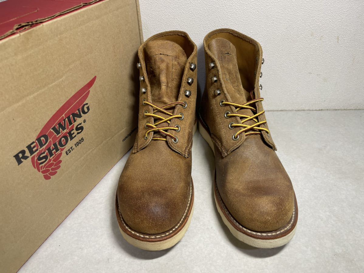 REDWING レッドウイング 8181 アイリッシュセッター プレーントゥ ホーソーンミュールスキナー ラフ＆アウト スエード US9 D USA製 新品同