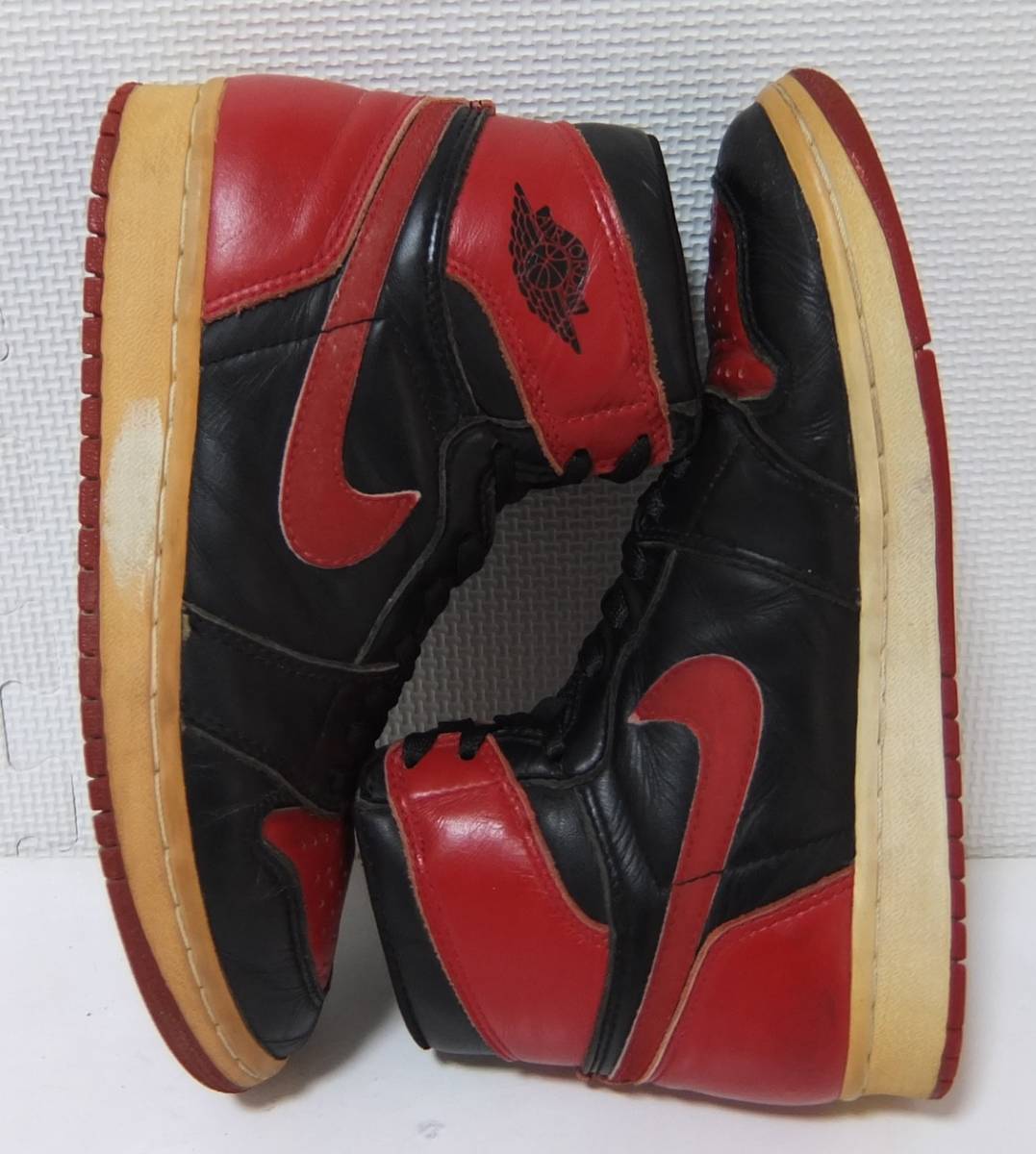 94年 NIKE AIR JORDAN 1 黒赤 US7 25cm 初期復刻 ナイキ エア 